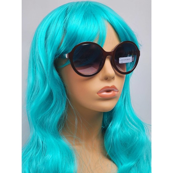 FGX Foster Grant Full Round Dark Chocolate Brown & Silver Sunglasses 52033FGX616 - Picture 2 of 12